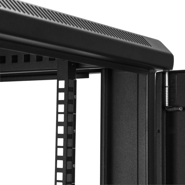 StarTech.com 12U 19" Server Rack Cabinet 4 Post Adjustable Depth 2-30" w/Casters/Cable Management/1U Shelf, Locking Doors and Side Panels - Image 5