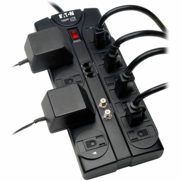 Eaton Tripp Lite Series Protect It! 12-Outlet Surge Protector, 8 ft. (2.43 m) Cord, 2880 Joules, Tel/Modem/Coaxial Protection - Image 2