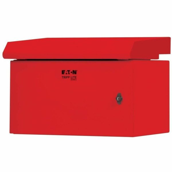 Eaton Tripp Lite Series SmartRack Industrial Enclosure - NEMA 3R, Wall Mount, Metal, Locking, Fan With Thermal Switch, 16.5 in. Depth, 6U, Red - Image 2