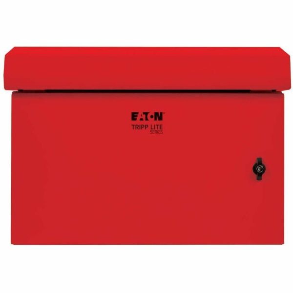 Eaton Tripp Lite Series SmartRack Industrial Enclosure - NEMA 3R, Wall Mount, Metal, Locking, Fan With Thermal Switch, 16.5 in. Depth, 6U, Red - Image 5