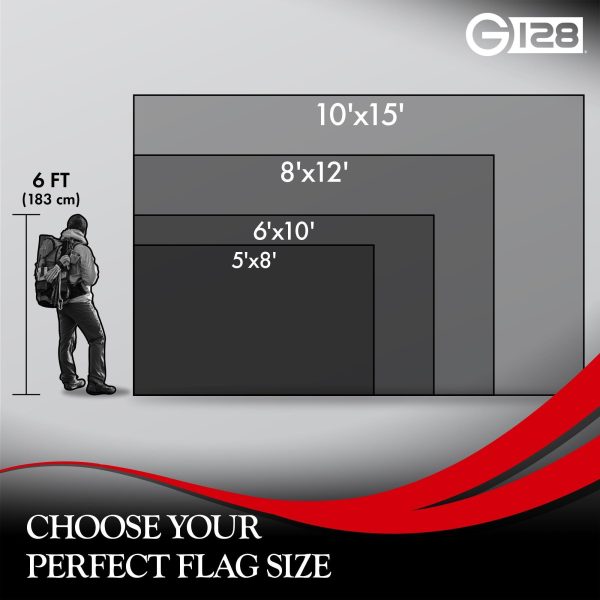 G128 Christian Flag | 5x8 Ft | StormFlyer Series Embroidered 220GSM Spun Polyester | Religious Flag, Embroidered Design, Indoor/Outdoor, Brass Grommets, Heavy Duty, All Weather - Image 10