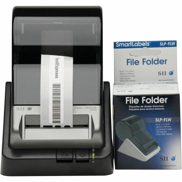 Seiko SLP-FLB White/Blue File Folder Labels - Image 7
