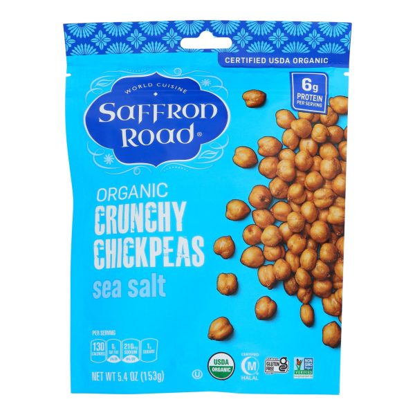 Saffron Road - Chckp Crnchy Sea Salt - Case of 6-5.4 OZ - Image 3