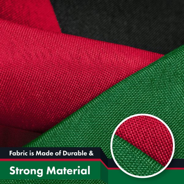 G128 5 Pack: Kenya (Kenyan) Flag | 3x5 feet | Printed 150D Indoor/Outdoor, Vibrant Colors, Brass Grommets, Quality Polyester, Much Thicker More Durable Than 100D 75D Polyester - Image 4