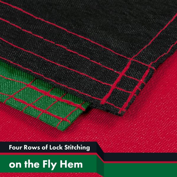 G128 5 Pack: Kenya (Kenyan) Flag | 3x5 feet | Printed 150D Indoor/Outdoor, Vibrant Colors, Brass Grommets, Quality Polyester, Much Thicker More Durable Than 100D 75D Polyester - Image 5