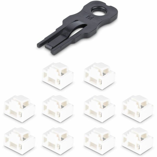 StarTech.com RJ45 Port Locks - 10 Pack w/Security Key, Locking RJ45 Port Blocker/Dust Cover, Reusable Ethernet/LAN Port Protector - Image 5
