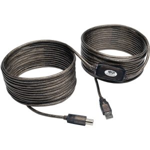 Eaton Tripp Lite Series USB 2.0 A to B Active Repeater Cable (M/M), 36 ft. (10.97 m)