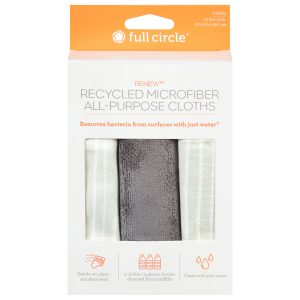 Full Circle Home - Cloths Microfiber Stripes - Case of 6-3 CT