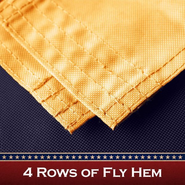 G128 5 Pack: Bennington 76 Tea-Stained Flag | 1x1.5 Ft | ToughWeave Pro Series Pole Sleeve Embroidered 420D Polyester | Historical Flag, Embroidered Design, High Quality, NO Flagpole Included - Image 5