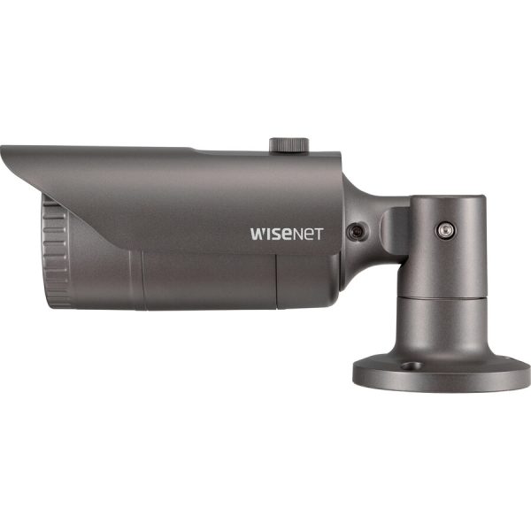 Wisenet QNO-8020R 5 Megapixel Outdoor Network Camera - Color, Monochrome - Bullet - Dark Gray - Image 2