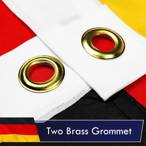 Germany (German) Flag 75D Printed Polyester 3x5 Ft - Image 2