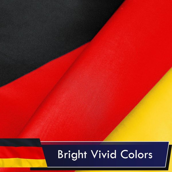 Germany (German) Flag 75D Printed Polyester 3x5 Ft - Image 3