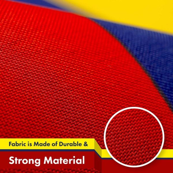 G128 3 Pack: Venezuela Venezuelan Flag | 3x5 Ft | Printed 150D Polyester - Indoor/Outdoor, Vibrant Colors, Brass Grommets, Quality Polyester, Much Thicker More Durable Than 100D 75D Polyester - Image 4