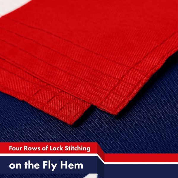 G128 American USA 51 Stars Flag | 3x5 Ft | LiteWeave Pro Series Printed 150D Polyester | Indoor/Outdoor, Vibrant Colors, Brass Grommets, Thicker and More Durable Than 100D 75D Polyester - Image 5