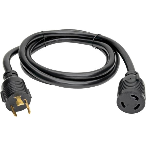 Eaton Tripp Lite Series Power Extension Cord, NEMA L6-30P to NEMA L6-30R - Heavy-Duty, 30A, 250V, 10 AWG, 8 ft. (2.43 m), Black - Image 2