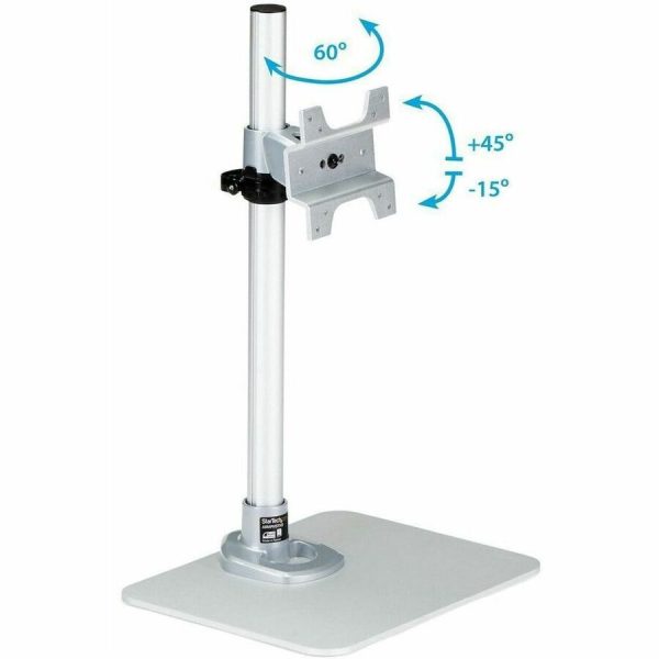 StarTech.com Single Monitor Stand, For up to 34" (30.9lb/14kg) VESA Mount Monitors, Works with iMac / Apple Cinema Displays, Steel, Silver - Image 7