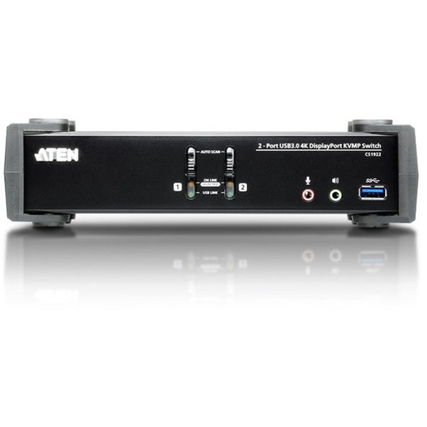 ATEN 2-Port USB 3.0 4K DisplayPort KVMP Switch-TAA Compliant - Image 3