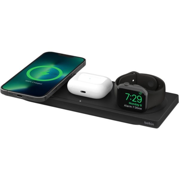 Belkin BoostCharge Pro 3-in-1 Wireless Charging Pad with Official MagSafe Charging 15W - Image 6