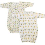 Unisex Newborn Baby 2 Piece Gown Set Nc_0760