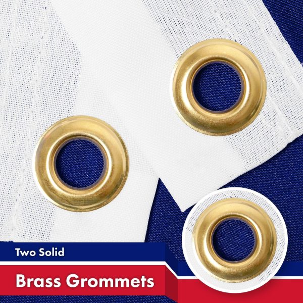 G128 Combo Pack: American USA Flag 3x5 Ft & DeSantis Election Make America Florida Flag 3x5 Ft | Both LiteWeave Pro Series Printed 150D Polyester, Brass Grommets - Image 3