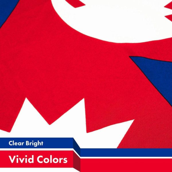 G128 3 Pack: Nepal Nepali Flag | 3x5 Ft | LiteWeave Pro Series Printed 150D Polyester | Country Flag, Indoor/Outdoor, Vibrant Colors, Brass Grommets, Thicker and More Durable Than 100D 75D Polyester - Image 3