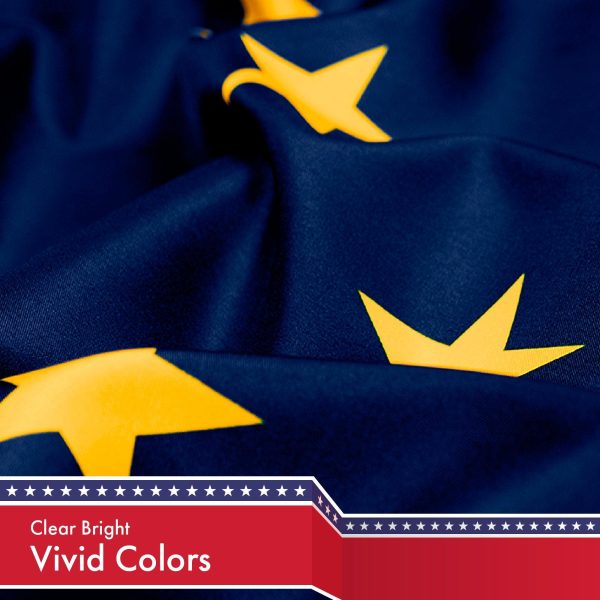 G128 Combo Pack: USA American Flag 3x5 Ft 150D Printed Stars & Alaska State Flag 3x5 Ft 150D Printed - Image 4
