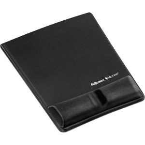 Fellowes® MICROBAN® Memory Form Mouse Pad Wrist Support - Graphite (9184001)
