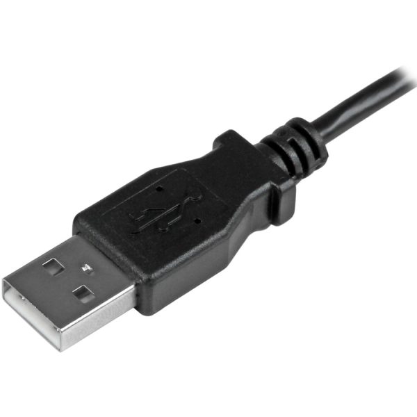 StarTech.com 0.5 m Left Angle Micro USB Cable - Charge and Sync Cable - USB to Micro USB - 24 AWG - Image 3
