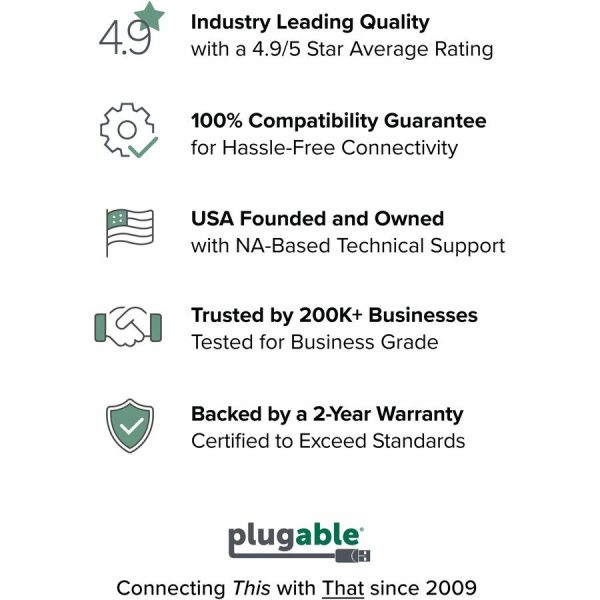 Plugable USB 3.0 to HDMI Video Graphics Adapter with Audio for Multiple Monitors up to 2560x1440 - Image 6