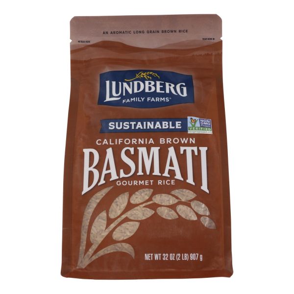 Lundberg Family Farms Organic Brown Basmati Rice - Case of 6 - 2 lb.