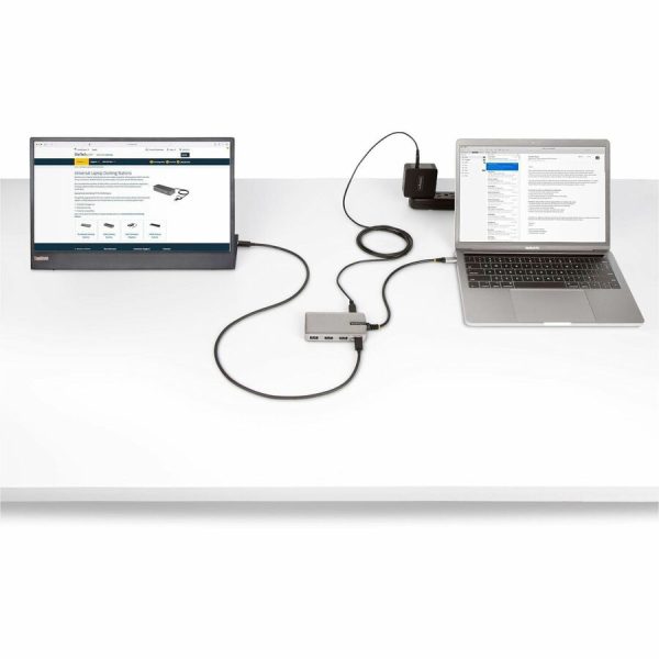 StarTech.com 4-Port USB-C Hub with USB-C DP Alt Mode Video Output, 3x USB-A, 1x USB-C, 100W Power Delivery Pass-Through, USB 3.2 10Gbps - Image 6