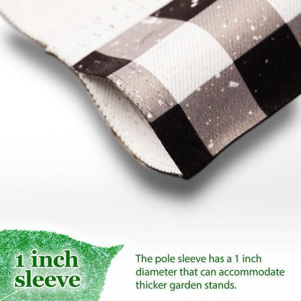 G128 Garden Flag Mittens with Evergreen Arrangement | 12x18 Inch | Printed Blockout Polyester - Christmas Decoration - Image 5