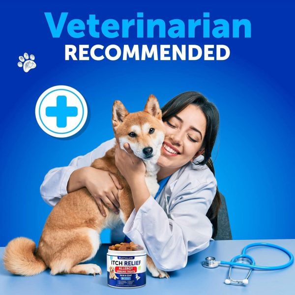 Dog Allergy Relief Chews   Itching Skin Relief for Dogs   Fish Oil   Omega 3   Seasonal Allergies Pills   Skin & Coat Anti ItchHot Spots Treatment   Canine Immune Health Supplement   120 Soft Treats - Image 6