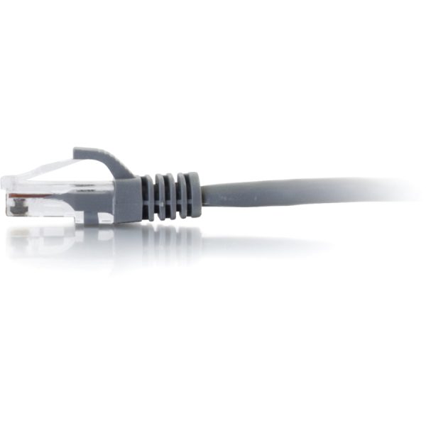 C2G 1ft Cat6a Snagless Unshielded (UTP) Network Patch Ethernet Cable-Gray - Image 2