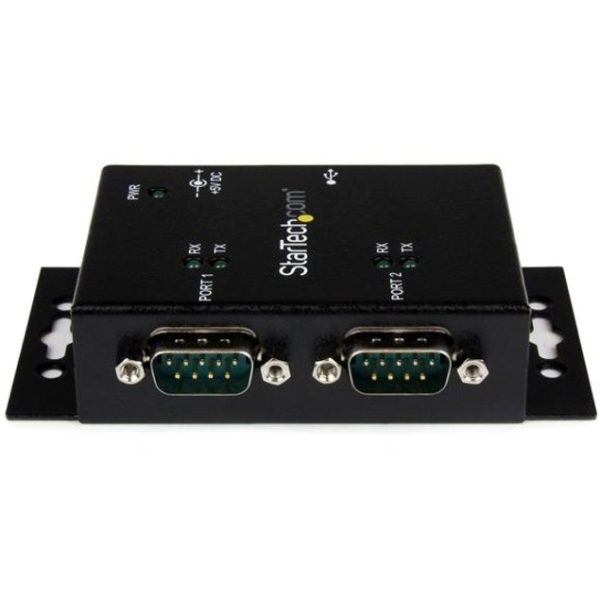 StarTech.com USB to Serial Adapter â€" 2 Port â€" Wall Mount â€" Din Rail Clips â€" Industrial â€" COM Port Retention â€" FTDI â€" DB9 - Image 8