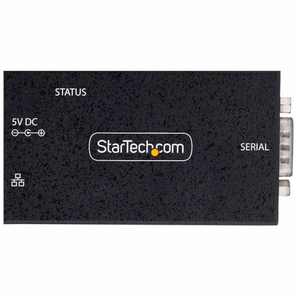 StarTech.com 1-Port Serial to Ethernet Adapter, 802.3af PoE Powered Serial Device Server, Wall/DIN Rail Mount, LAN To DB9 Converter, TAA - Image 5