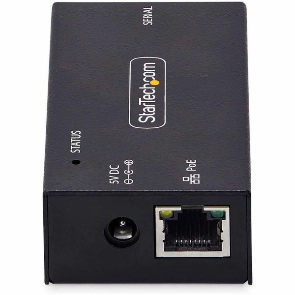 StarTech.com 1-Port Serial to Ethernet Adapter, 802.3af PoE Powered Serial Device Server, Wall/DIN Rail Mount, LAN To DB9 Converter, TAA - Image 6