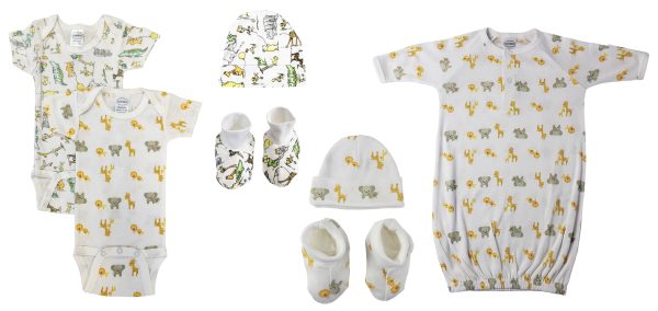 Unisex Newborn Baby 7 Pc  Sets Nc_0577