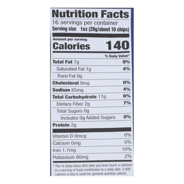 Garden of Eatin' Blue Corn Tortilla Chips - Blue Corn - Case of 12 - 16 oz.