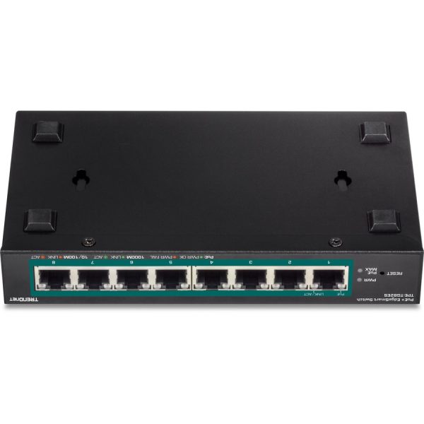 TRENDnet 8-Port Gigabit EdgeSmart PoE+ Switch, 8 x Gigabit PoE+ Ports, 64W PoE Power Budget, Managed PoE+ Switch, Wall Mountable, Desktop Ethernet Switch, Lifetime Protection, Black, TPE-TG82ES - Image 7