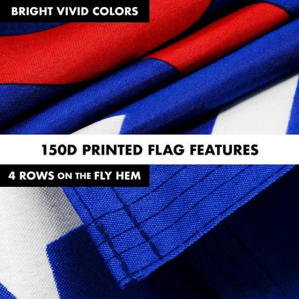 G128 Combo Pack: 6 Feet Tangle Free Spinning Flagpole (Silver) Trump No More Bullshit Flag 3x5 ft Printed 150D Brass Grommets (Flag Included) Aluminum Flag Pole - Image 5