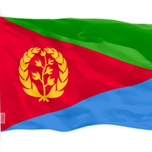 Eritrea (Eritrean) Flag | 3x5 feet | Printed 150D Indoor/Outdoor, Vibrant Colors, Brass Grommets, Quality Polyester, Much Thicker More Durable Than 100D 75D Polyester