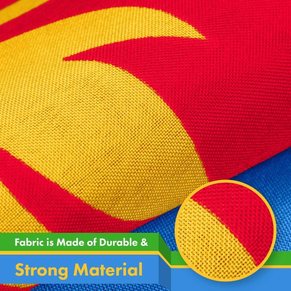 Eritrea (Eritrean) Flag | 3x5 feet | Printed 150D Indoor/Outdoor, Vibrant Colors, Brass Grommets, Quality Polyester, Much Thicker More Durable Than 100D 75D Polyester - Image 4