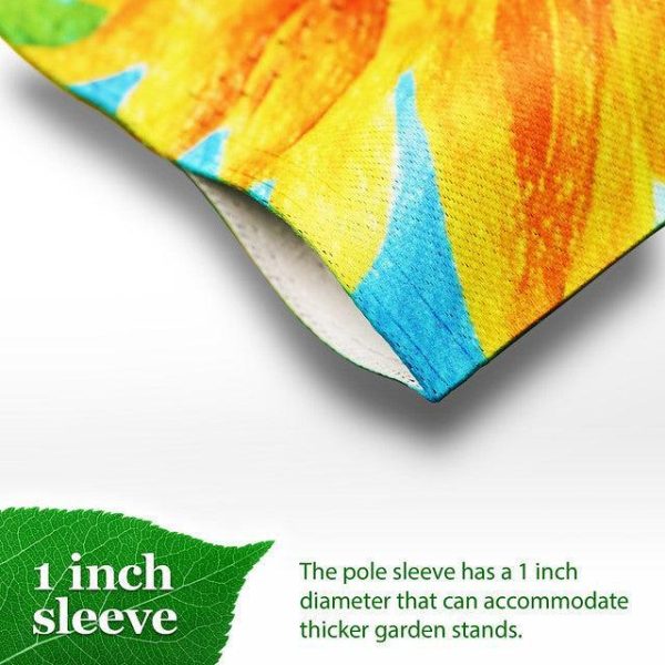 G128 Garden Flag Welcome Sunflowers Blue Sky | 12x18 Inch | Printed Blockout Polyester - Everyday Decoration - Image 5