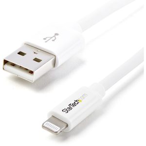 StarTech.com 2m (6ft) Long White Apple�® 8-pin Lightning Connector to USB Cable for iPhone / iPod / iPad
