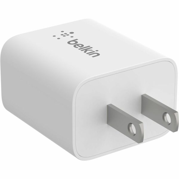 Belkin 20W Portable USB-C Wall Charger - 1xUSB-C (20W) - Fast Charge - Power Adapter - White - Image 5