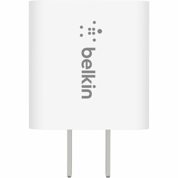 Belkin 20W Portable USB-C Wall Charger - 1xUSB-C (20W) - Fast Charge - Power Adapter - White - Image 7
