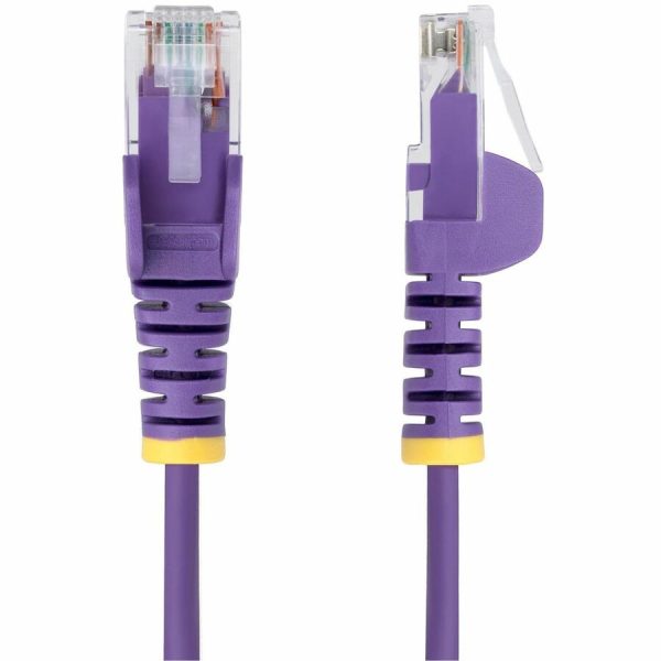 StarTech.com 10ft Purple Slim CAT6 Ethernet Cable, Slim Snagless RJ45, UTP, LSZH, 28AWG Bare Copper, Slim Network Patch Cord, Fluke Tested - Image 2