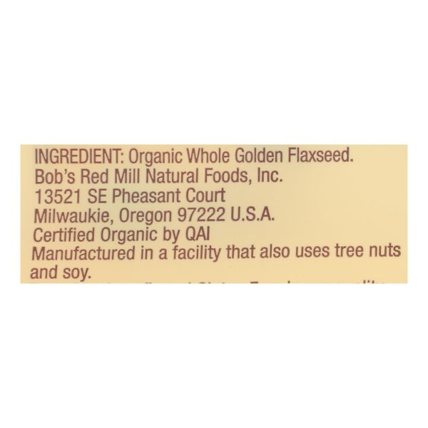 Bob's Red Mill - Flaxseeds Golden - Case of 4-13 OZ - Image 3
