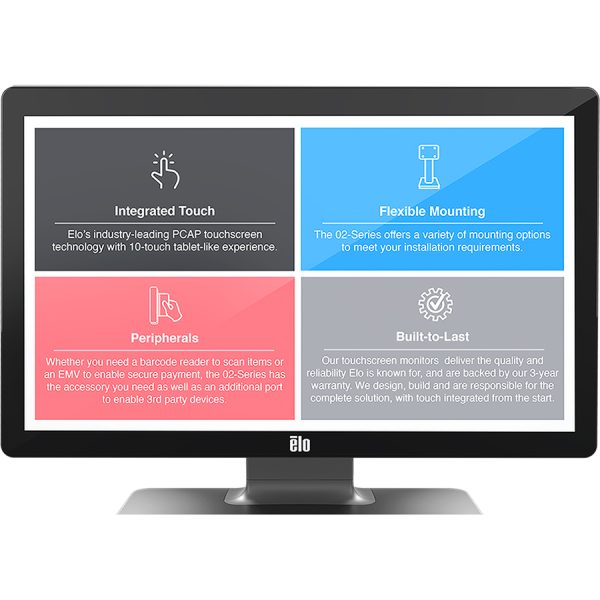Elo 2702L 27" Class LCD Touchscreen Monitor - 16:9 - 14 ms - Image 2